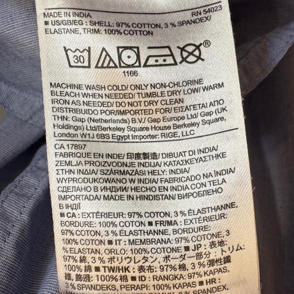 Banana Republic Collarless Buttondown Tunic Top, Size S - Picture 8 of 8